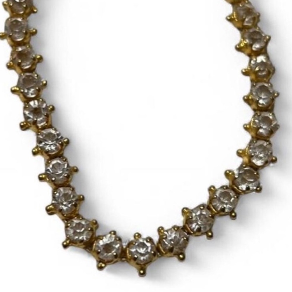 Elegant Gold and Rhinestones Women's Bracelet